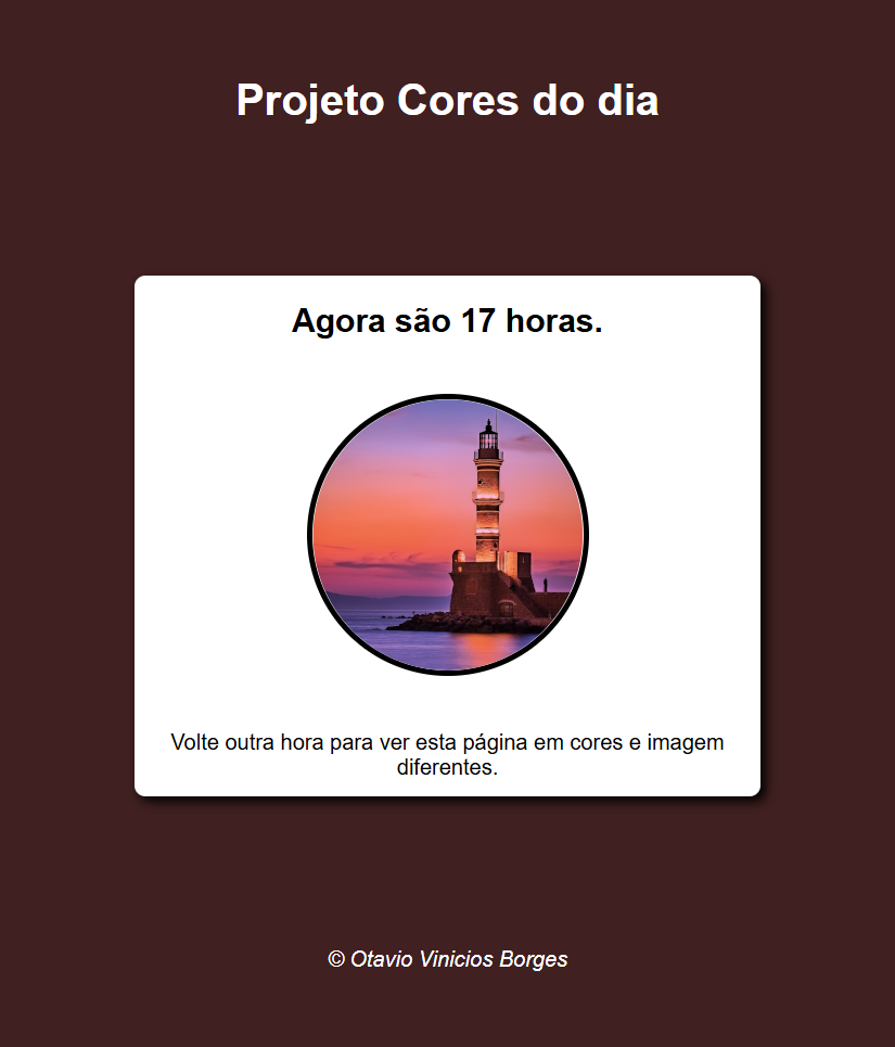 projeto Cores do Dia